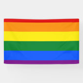 LGBT Rainbow Gay Pride Flag Spandoek (Horizontaal)
