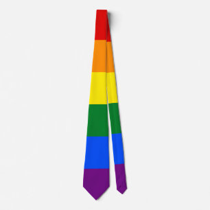 LGBT Rainbow Gay Pride Flag Stropdas