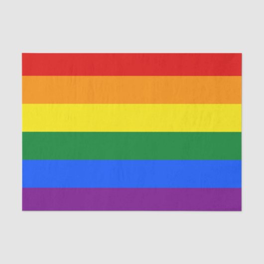 LGBT Rainbow Gay Pride Flag Tissuepapier (Voorkant)