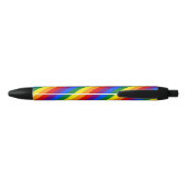 LGBT Rainbow Gay Pride Flag Zwarte Inkt Pen (Achterkant)