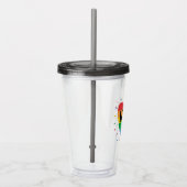 LGBT Rainbow Heart Acryl Drinkbeker (Rechts)
