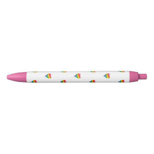 LGBT Rainbow Heart Blauwe Inkt Pen