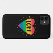 LGBT Rainbow Heart Case-Mate iPhone Case (Achterkant (horizontaal))