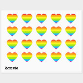 LGBT Rainbow Heart Gay Pride Vlag | LGBT-maand Hart Sticker (Vel)