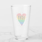 LGBT Rainbow Heart Glas (Achterkant)