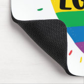 LGBT Rainbow Heart Muismat (Hoek)