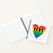 LGBT Rainbow Heart Notitieboek (Binnen)