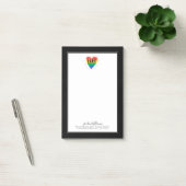 LGBT Rainbow Heart Post-it® Notes (Kantoor)