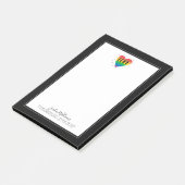LGBT Rainbow Heart Post-it® Notes (Schuin)