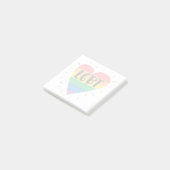 LGBT Rainbow Heart Post-it® Notes (Schuin)
