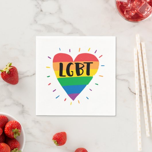 LGBT Rainbow Heart Servet (Insitu)