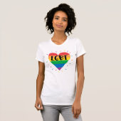 LGBT Rainbow Heart T-shirt (Voorkant volledig)