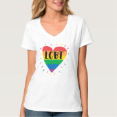 LGBT Rainbow Heart T-shirt (Voorkant)