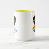 LGBT Rainbow Hearts Vaderdag Mok (Midden)