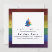 LGBT Rainbow kerstboom: Gay Pride Kaart (Voorkant)