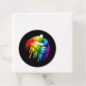 LGBT Rainbow Lip Gay Pride Bedankjes Labels (In situ)