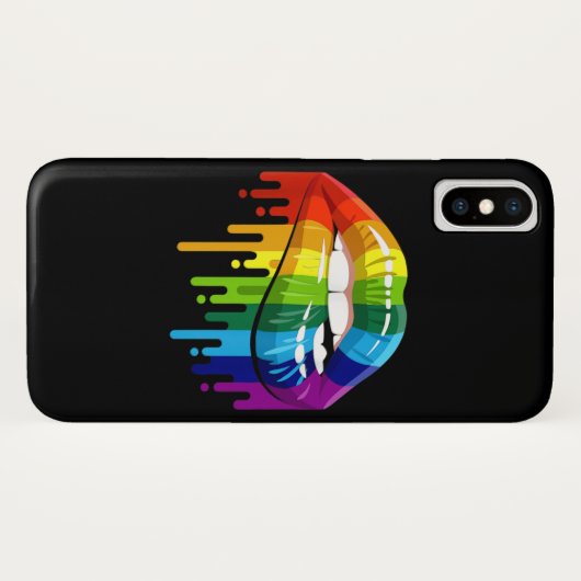 LGBT Rainbow Lip Gay Pride Case-Mate iPhone Case (Achterkant (horizontaal))