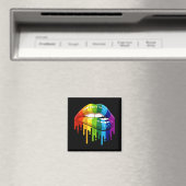 LGBT Rainbow Lip Gay Pride Magneet (Insitu (Vaatwasser))