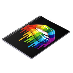 LGBT Rainbow Lip Gay Pride Notitieboek