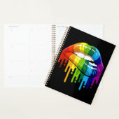LGBT Rainbow Lip Gay Pride Planner (Display)