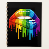 LGBT Rainbow Lip Gay Pride Planner (Voorkant)