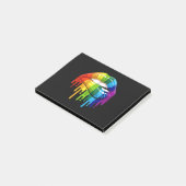 LGBT Rainbow Lip Gay Pride Post-it® Notes (Schuin)