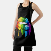 LGBT Rainbow Lip Gay Pride Schort (Insitu)