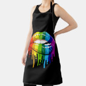 LGBT Rainbow Lip Gay Pride Schort (Insitu)