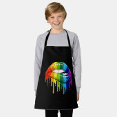 LGBT Rainbow Lip Gay Pride Schort (Gedragen)