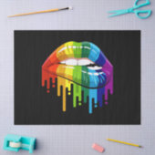 LGBT Rainbow Lip Gay Pride Tissuepapier (Craft)
