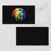 LGBT Rainbow Lip Gay Pride Visitekaartje (Voorkant / Achterkant)