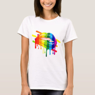 LGBT Rainbow Lips Art T-Shirt