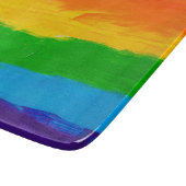LGBT Rainbow Oil Paint Snijplank – Homo Lesbisch (Hoek)