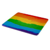 LGBT Rainbow Oil Paint Snijplank – Homo Lesbisch (Hoek)