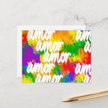 LGBT Rainbow penseelpenseelstreken Amor calligraph