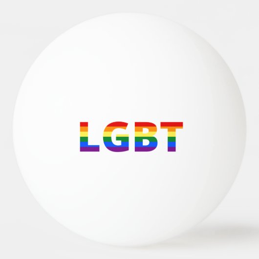 Lgbt Rainbow Pingpongbal (Voorkant)