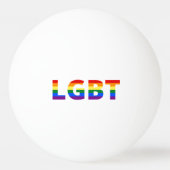Lgbt Rainbow Pingpongbal (Achterkant)
