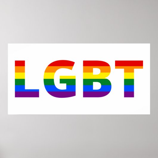 Lgbt Rainbow Poster (Voorkant)