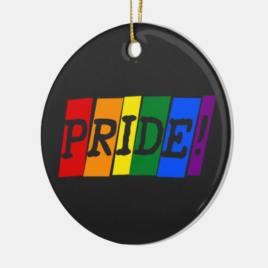 LGBT rainbow pride Ceramic Ornament (Links)