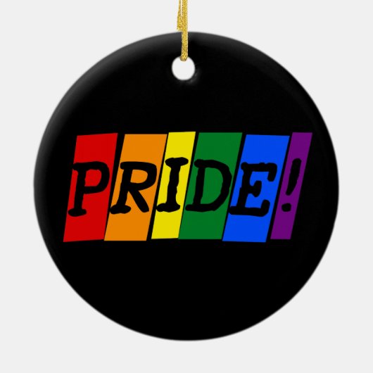 LGBT rainbow pride Ceramic Ornament (Achterkant)
