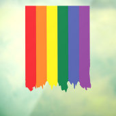 LGBT Rainbow Pride Driving Paint Raamsticker (Vel 3)