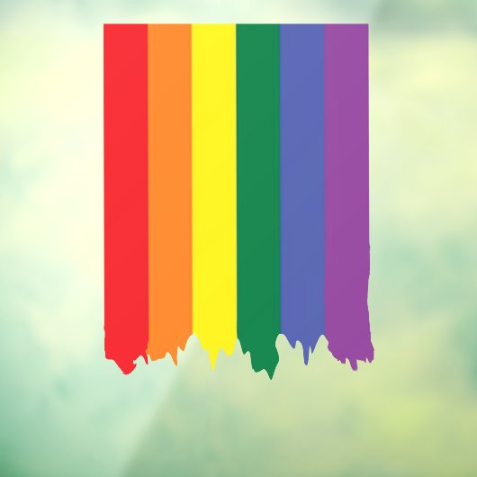 LGBT Rainbow Pride Driving Paint Raamsticker (Vel 3)