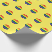 LGBT Rainbow Pride Flag Cadeaupapier (Hoek)