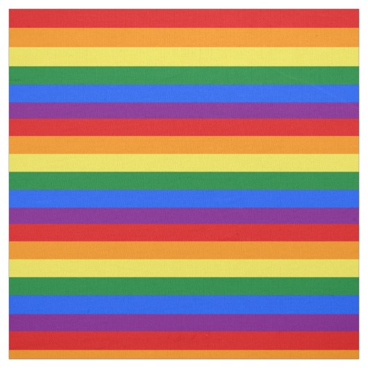 LGBT Rainbow Pride Flag Fabric Stof (Swatch)