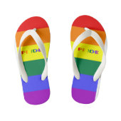 LGBT Rainbow Pride Flag Kinder Teenslippers (Voetbed)