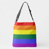 LGBT Rainbow Pride Flag POA Cross Body Bag Crossbody Tas (Achterkant)