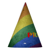 LGBT Rainbow Pride Flag Retro Style Feesthoedjes (Links)