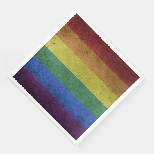 LGBT Rainbow Pride Flag Retro Style Servet (Hoek)