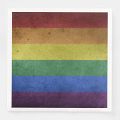 LGBT Rainbow Pride Flag Retro Style Servet (Voorkant)
