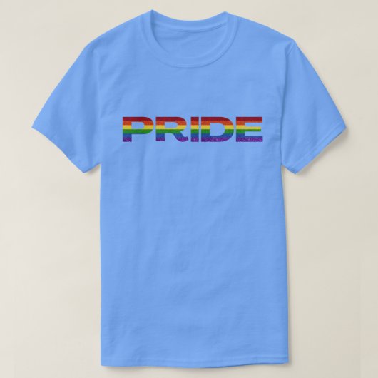 LGBT Rainbow Pride Glitter T-shirt (Design voorkant)